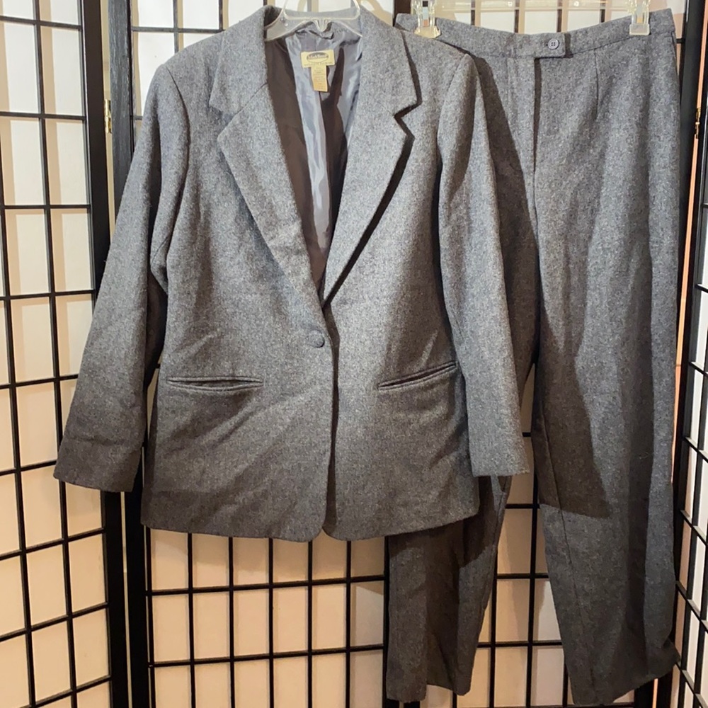 Vintage Mark Reed Wool Pantsuit Size 14